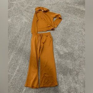 Women's Tan Pants & Jumpsuit Set